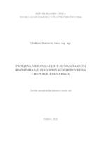 prikaz prve stranice dokumenta Primjena mehanizacije u humanitarnom razminiranju poljoprivrednih površina u Republici Hrvatskoj